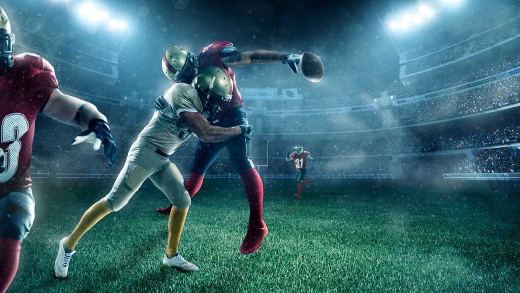 football action shot