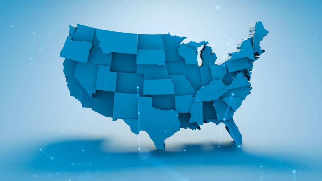 USA map
