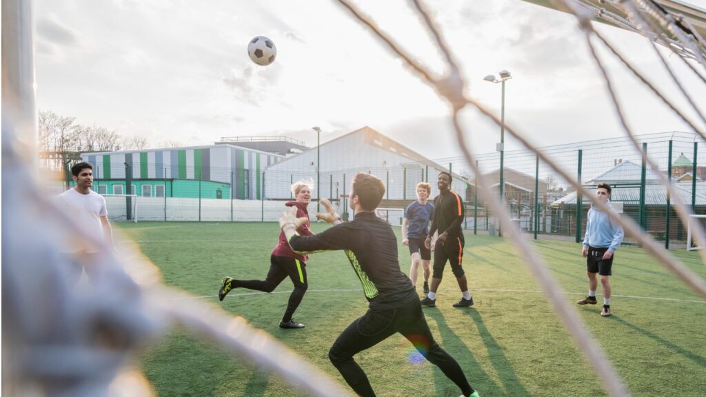 kids playing soccer