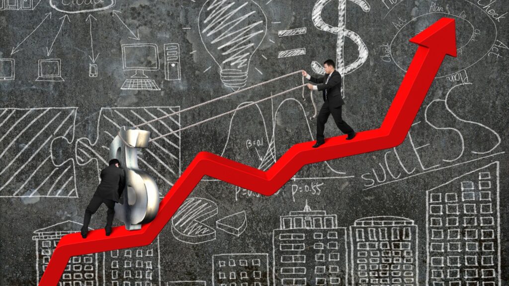 graphic of upward trending arrow