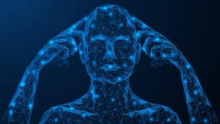 graphic of human as electrical signals