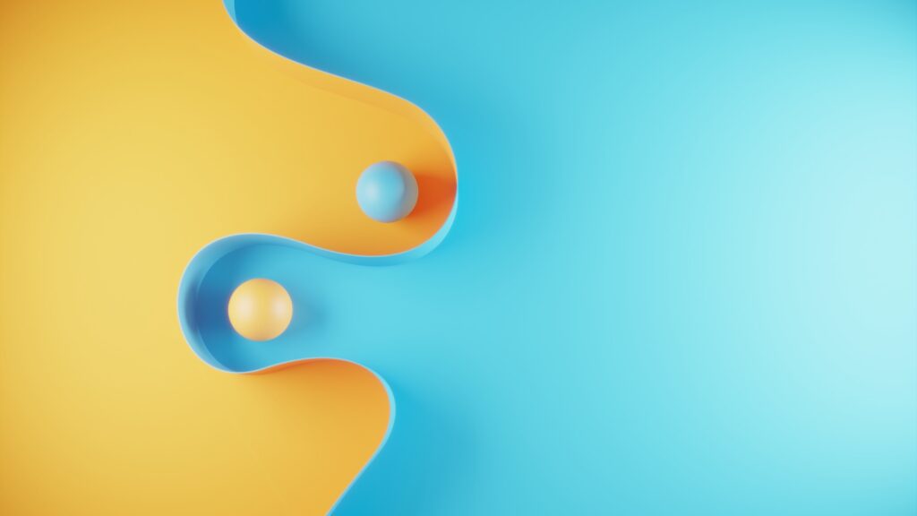 graphic of abstract yinyang