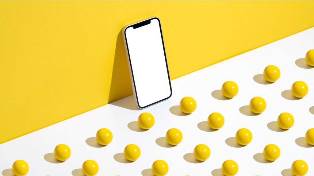 phone with balls