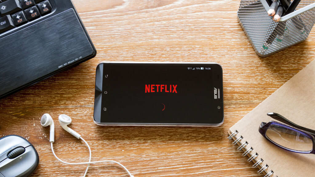 netflix on a mobile phone