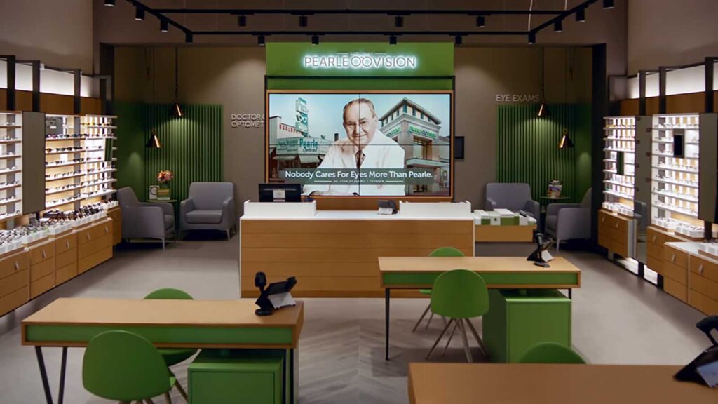 Photo from inside a Pearle Vision Center