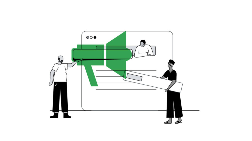 Illustration implying the future of creative