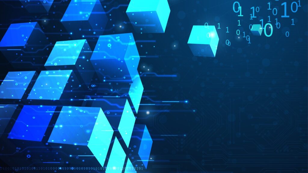 Abstract Blockchain Network Illustration
