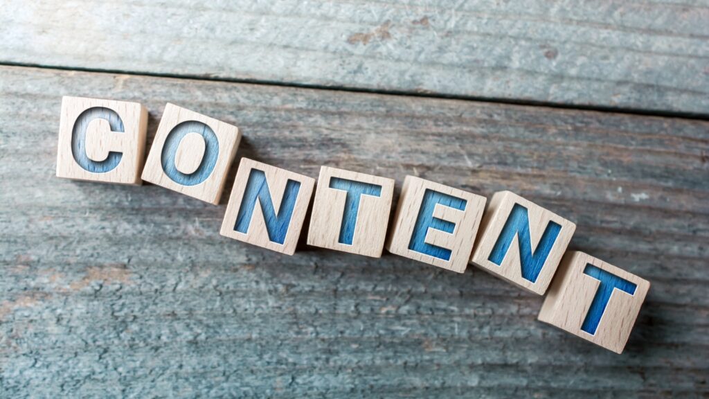 Content Written On Wooden Blocks On A Board
