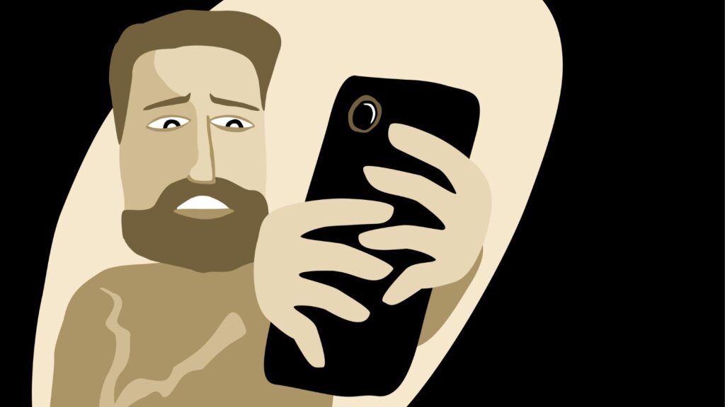 Doomscrolling illustration