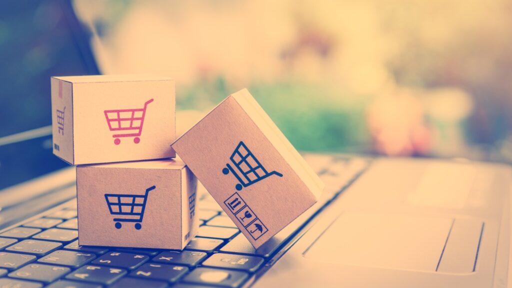 Online shopping / ecommerce and delivery service concept
