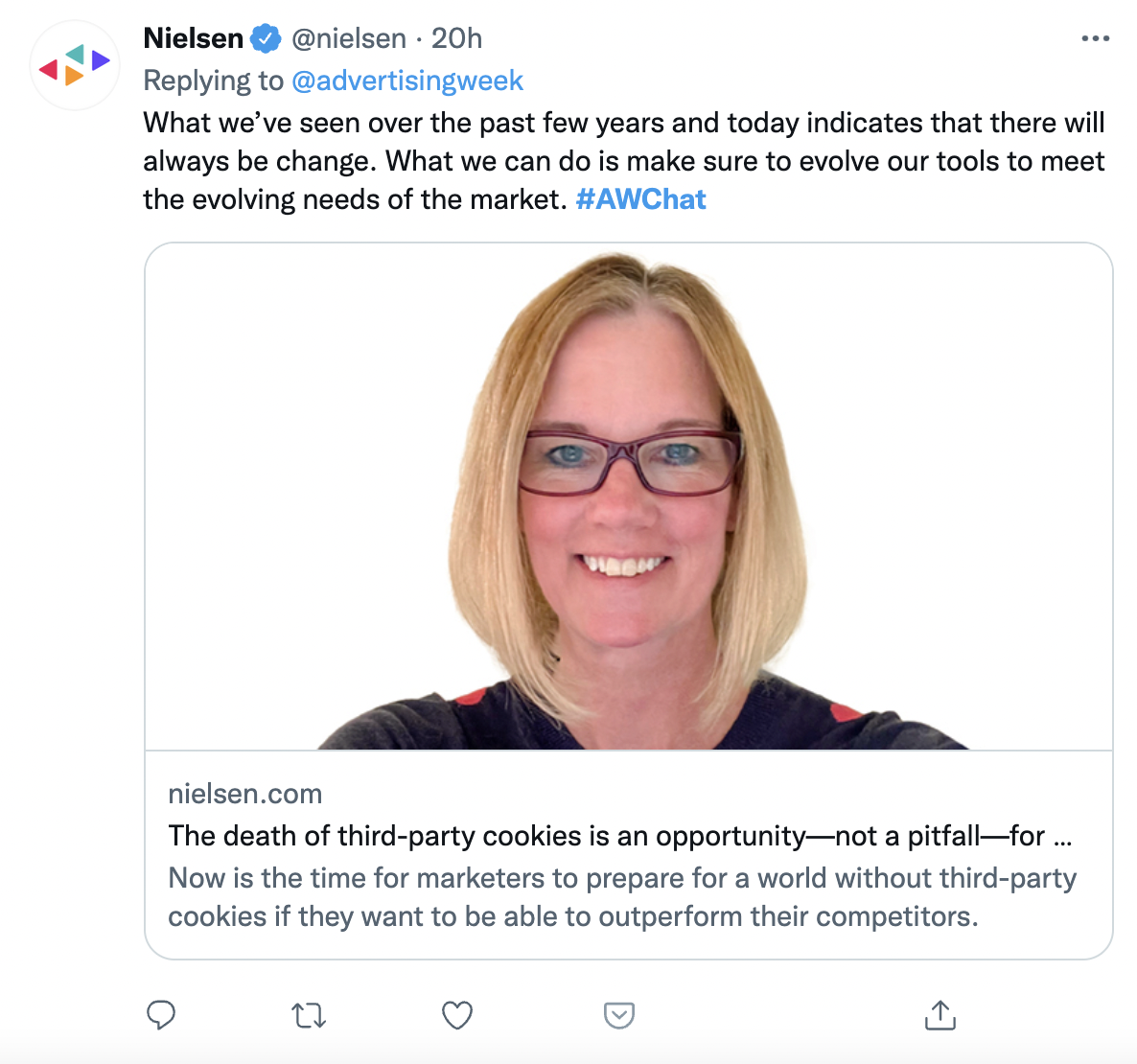 advertising week Nielsen twitter chat screen shot